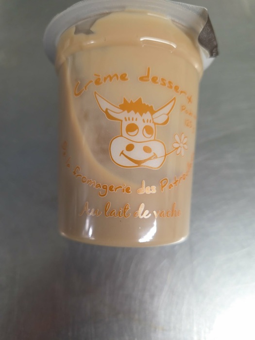Crème dessert au lait entier de la Fromagerie des Patrouillats