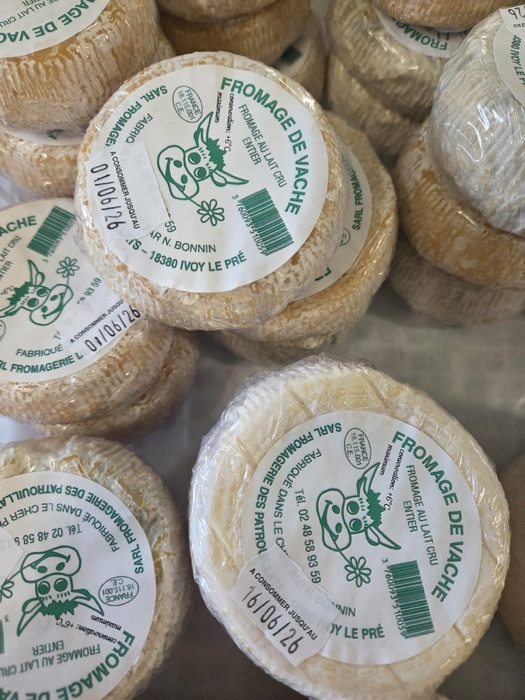 Fromage affiné au lait cru de la Fromagerie des Patrouillats