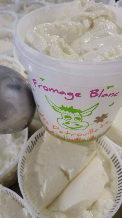 Fromage blanc fermier au lait cru des Patrouillats